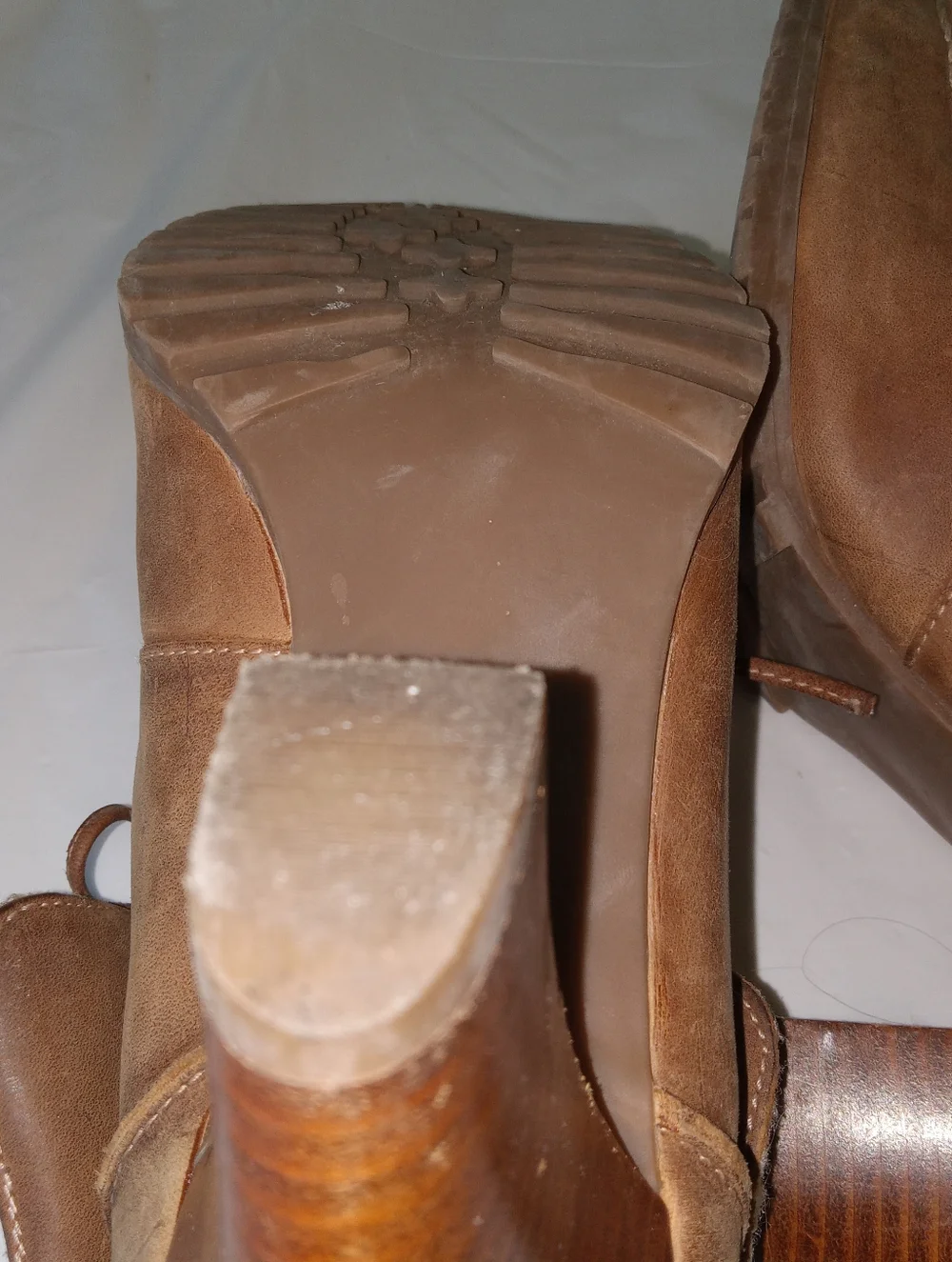 Audrey Brooke Leather Stiletto Platform Booties 9 M - Picture 10 of 10